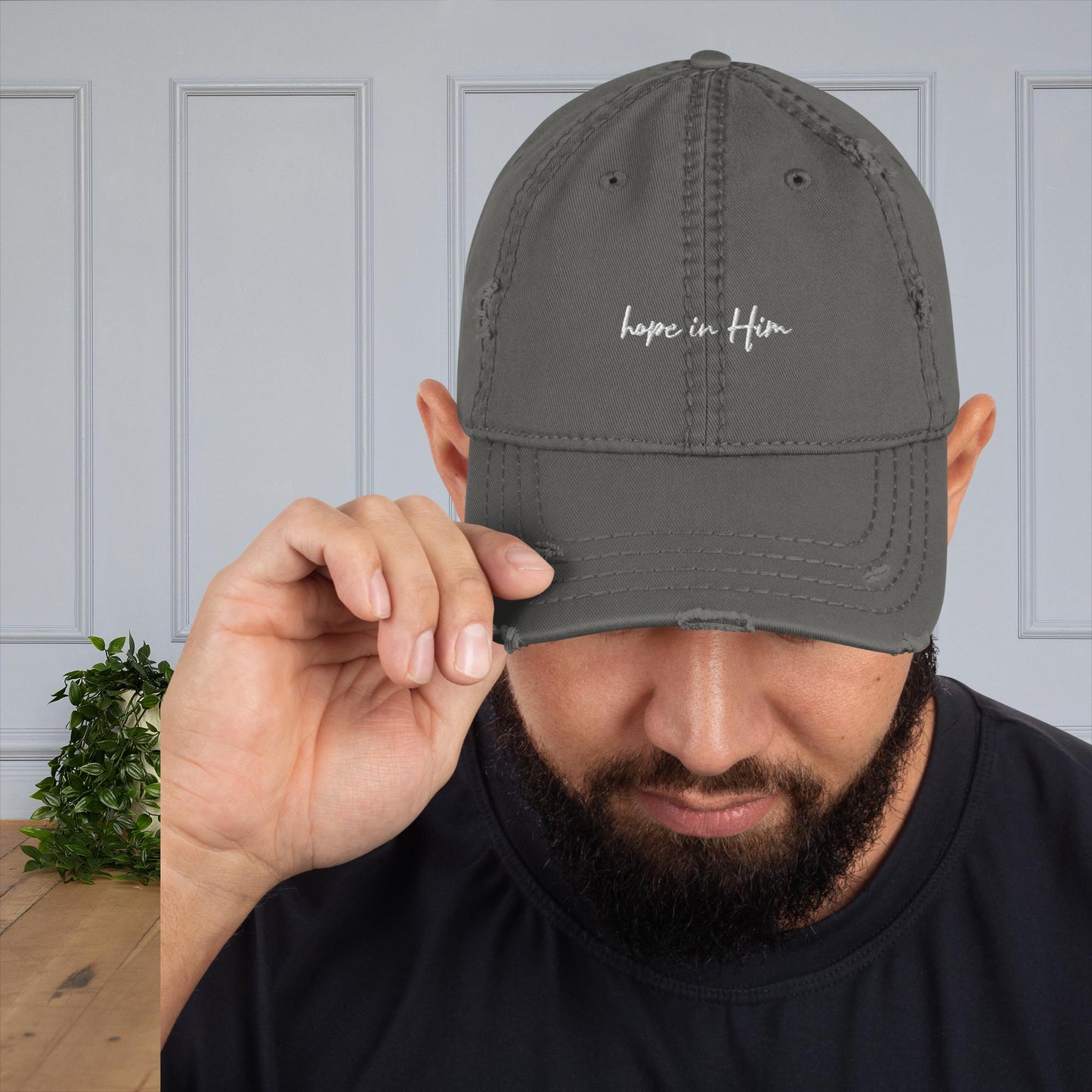 Hope In Him - Distressed Dad Hat