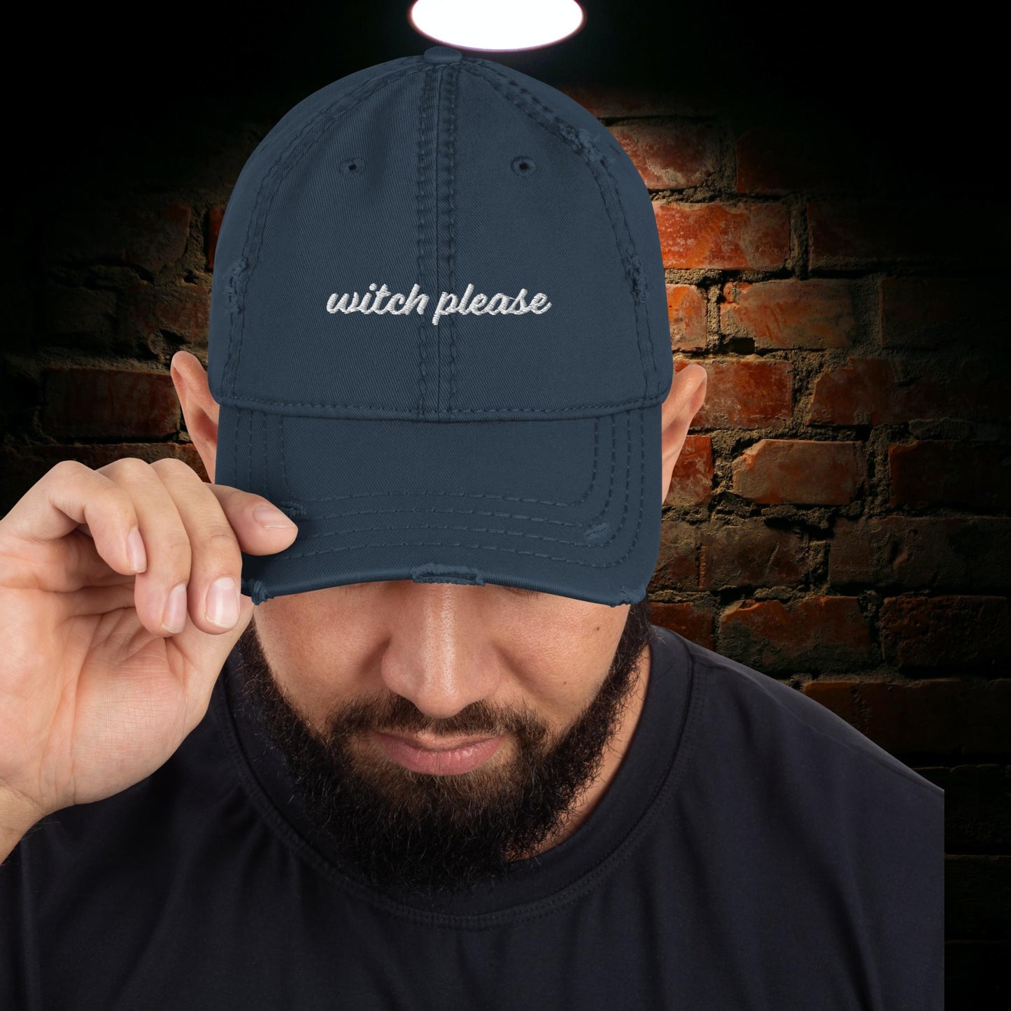 Witch Please Cap - Distressed Dad Hat