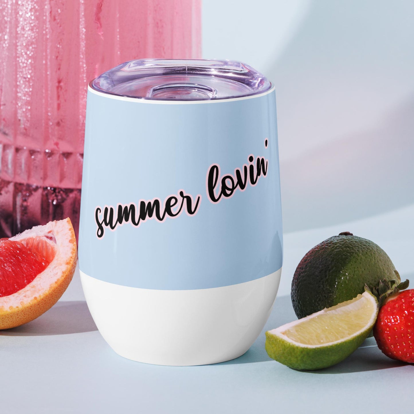 Summer Lovin' Wine tumbler