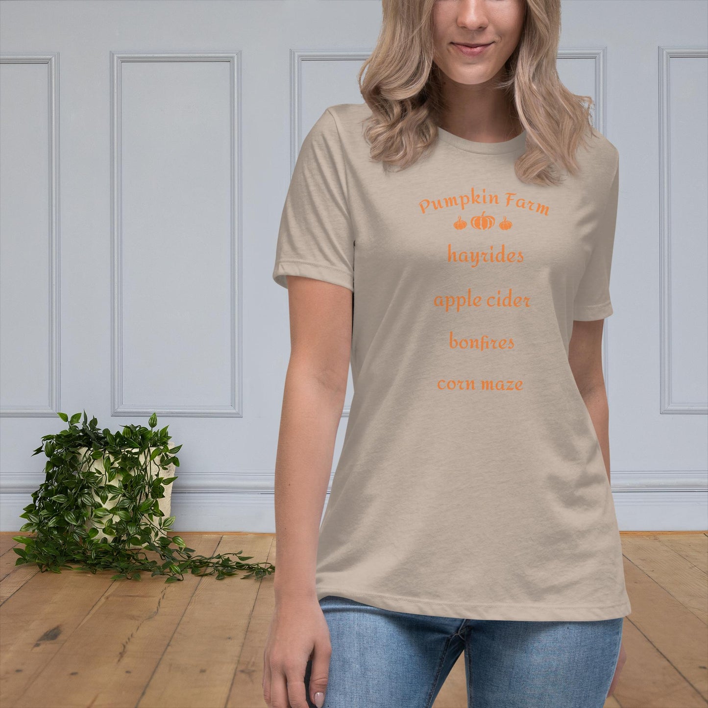 Pumpkin Farm - Women's Relaxed T-Shirt