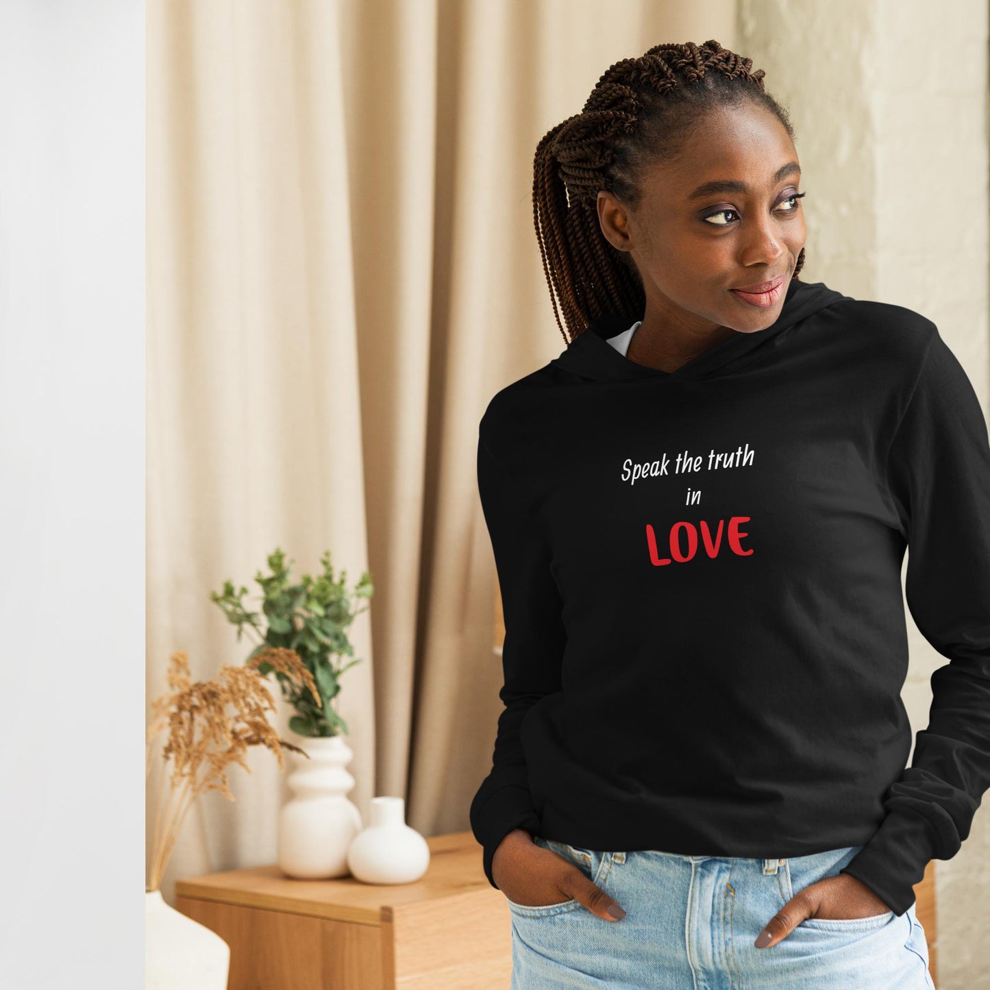 Speak the Truth in Love - Hooded long-sleeve tee